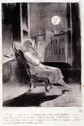 Cartoon about women writers. Series 