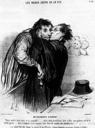 Come Against My Heart, You Are Acquitted! (Series of Cartoons on Justice by Honore Daumier, Charivari)
