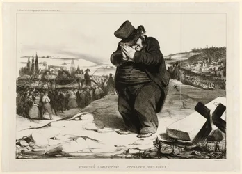 Crushed Lafayette!... Trapped, Old Fellow! 1834