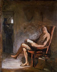 Don Quixote reading, 1865-67