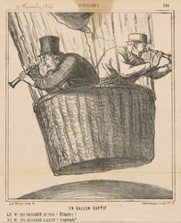 In a Captive Balloon