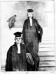 Lawyers, caricature. “Charivari”