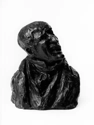 The busts loads of the Celebrities of the Juste Milieu. Portrait presumed (caricature) by Pierre Nicolas Berryer (1757-1841), lawyer. The snaggy. Sculpture by Honore Daumier (1808-1879) 19th century. Musee des Beaux Arts