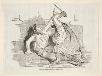 Nero Killing His Mother, from Charivari 9 April 1834