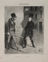 Parisian Emotions, plate 11: What Time is it Please