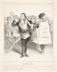 Robert Macaire Bookseller (pl. 14 from the series Caricaturana in the album Les Robert Macaires)