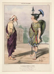 Telemachus Returned to Virtue. His heart, which Eucharis occupied for too long