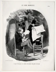 The Good Bourgeois, plate 14: What the bourgeois consider a distraction