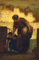 The Laundress, 1863