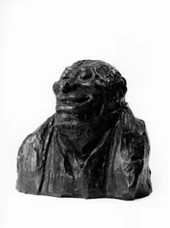 The busts loads of the Celebrites du Juste Milieu Caricature by Auguste Hilarion Count of Keratry (1769-1859), deputy and pair of France Sculpture by Honore Daumier (1808-1879) 19th century