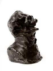 The busts loads of the Celebrites of the Right Middle Caricature by Charles Philipon (Philippon), director of the Caricature and the Charivari. Journalist. The laughter edente. Sculpture by Honore Daumier (1808-1879) 19th century