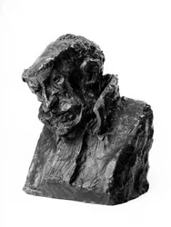 The busts loads of the Celebrites of the Right Middle Caricature by Joachim Gaudry (1790-1865), magistrate. Sad to death. Sculpture by Honore Daumier (1808-1879) 19th century