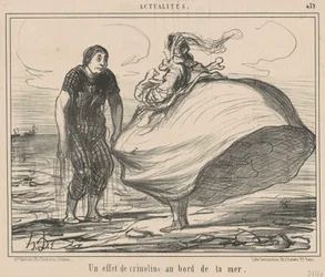 An Effect of Crinoline by the Sea
