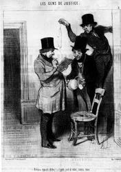 We Seized Dito... A Water Pot, Without Water (Series of Cartoons on Justice by Honore Daumier, Charivari)