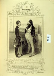 Illustrations about Ideas and Legends by Philipon under the Title Les Cent and Robert Macaire