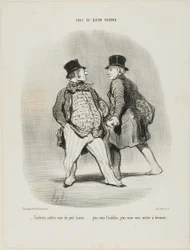 "- Beware my friend of the little baron... the more you dress him the less secured you will be," plate 49 from Tout Ce Qu