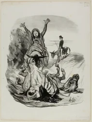Oh My God, Mama, Mama!, Plate 26 from Pastorales