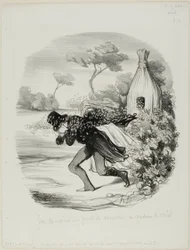 A Gentleman Who Wanted to Study the Habits of Bees too Closely, plate 6 from Pastorales