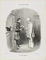 A Plucked Pierrot, Plate 9 from Tout Ce Qu
