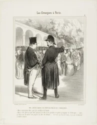 A Small Queue at the Entrance to the Palace of Industry. “- But I am telling you that I have a special entry permit! - Quite so, and this is why you are allowed to queue up already at the Obelisk.... otherwise you would have to start on the other side