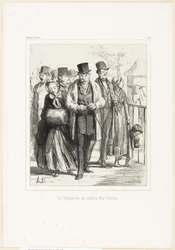 A Sunday in the Botanical Gardens, plate 320 from Souvenirs d’artistes