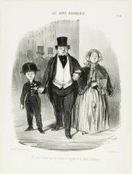 A Young Man Who is the Pride and Hope of the Badinguet Family, Plate 16 from Les Bons Bourgeois