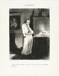 A Humanist Woman of Letters, Plate 15 from Les Bas-Bleus