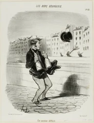 An Awkward Situation, plate 52 from Les Bons Bourgeois