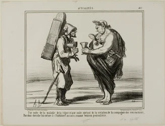 As a Consequence of the Wine Disease, Plate 407 from Actualités