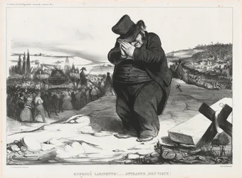 Crushed Lafayette!... Trapped, Old Fellow!, plate 22 from The Monthly Association