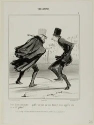 Eleven degrees centigrade! Look at how it makes you look! And this is called the year of grace!, plate 1 from Vulgarités