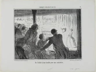 How Useful for an Opera Singer to Have a Family, Plate 14 from Croquis Dramatiques