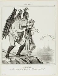 The Temptor. "- If you consent to belong to me... this empire will be yours," plate 40 from Actualités