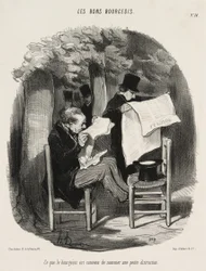 This is What a Bourgeois Considers a Small Distraction, plate 14 from Les Bons Bourgeois