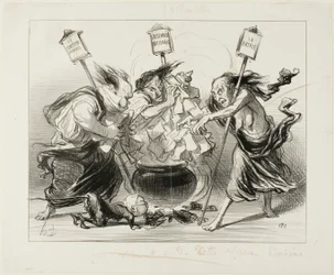 Too Many Cooks Spoil the Broth, Plate 129 from Actualités