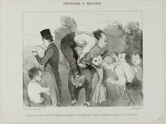 Which Proves Again, Plate 30 from Professeurs Et Moutards