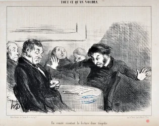 A Committee Listening to the Reading of a Tragedy (Honore Daumier)