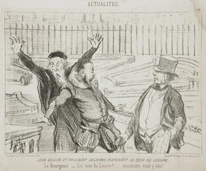 Jean Goujon and Philibert Delorme Seeking the Court of the Louvre