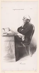 Caricature of Jean-Joseph Rousseau