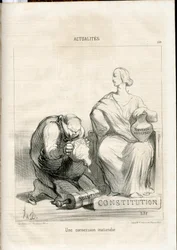 Le Charivari, Satirical in B & W