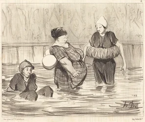 The Cautious Bathers