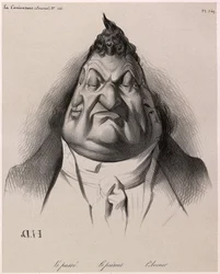 Louis-Philippe seen by Daumier - The past - The present - The future - from La Caricature - 1834 - by Honoré Daumier - Illustration from the journal “La Caricature”, January 9