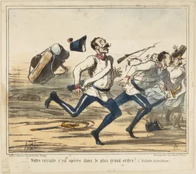 Our Retreat Was Carried Out in Perfect Order! (Austrian Bulletin), number 75 from the series Current Events from These Good Austrians