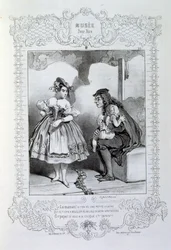 Illustrations about ideas and legends Philipon under the title Les Cent and Robert Macaire