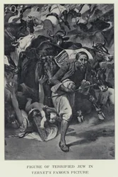 Figure of Terrified Jew in Vernet