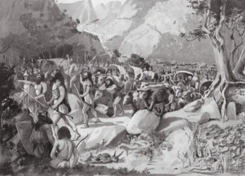 A Migration of Scythian Tribes through a Pass in the Mountains of Asia Minor