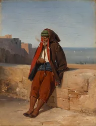 An Algerian Smoking a Pipe