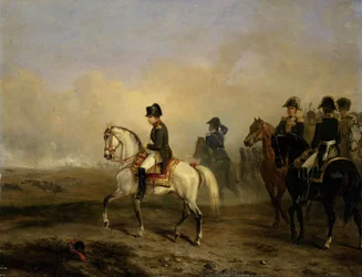 Emperor Napoleon I and His Staff on Horseback