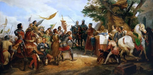 The Battle of Bouvines on 27 July 1214