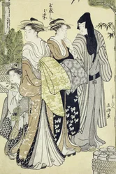 Komurasaki of Tama-Ya, New Year